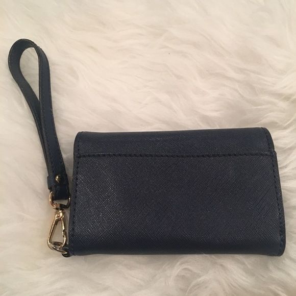 Michael Kors wristlet iPhone 5 blue wallet - Picture 3 of 8
